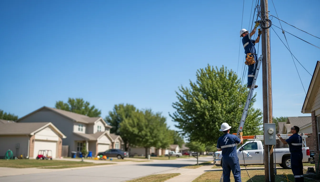 Residential electrician providing installation services in Toledo, IA